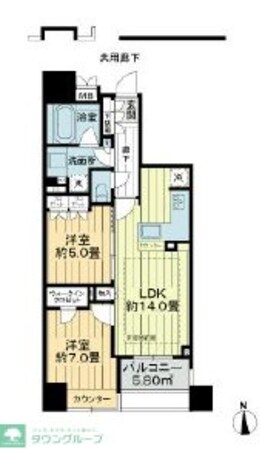 サングランデ八王子の物件間取画像